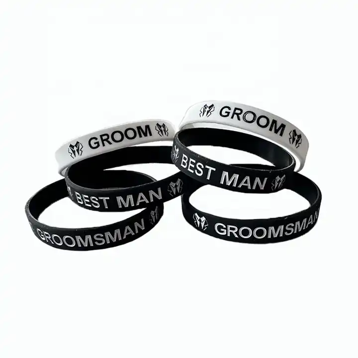 Rubber personalized scented silicone wristband